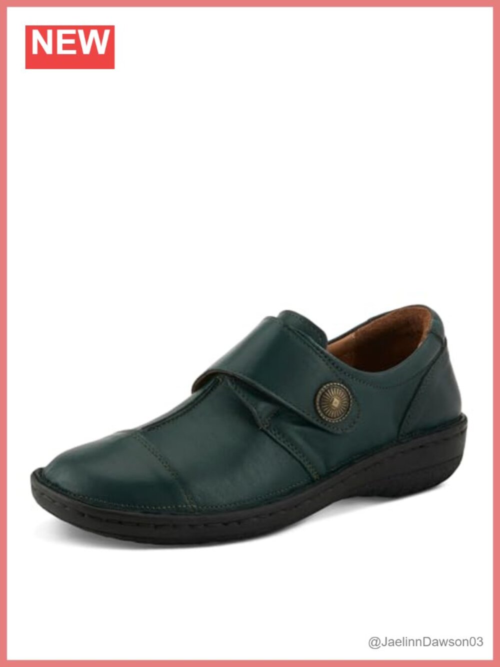 Leather Slip-On Loafer with Adjustable Strap